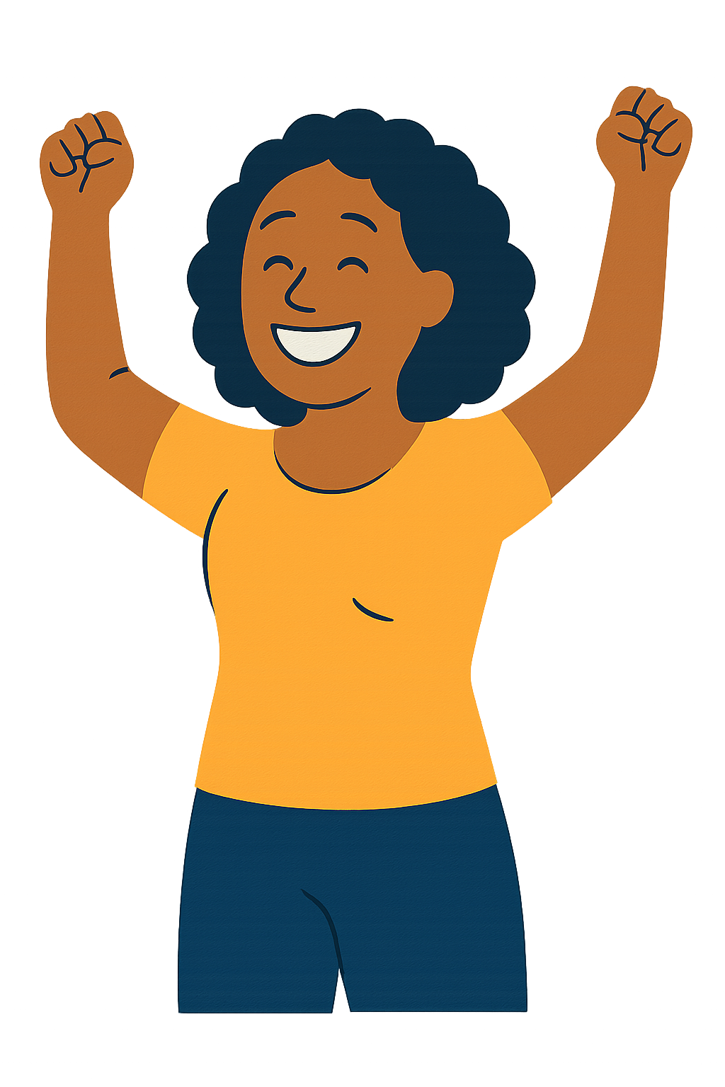 Happy woman illustration